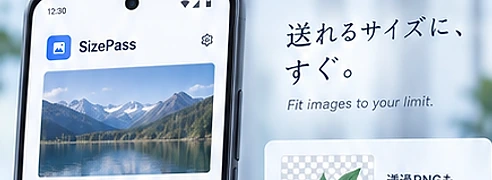 SizePassのAndroid画像容量調整画面